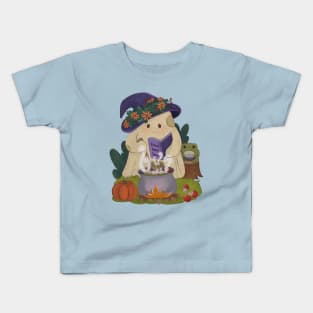 Cooking a Witch's Brew Stew On Halloween Night Kids T-Shirt